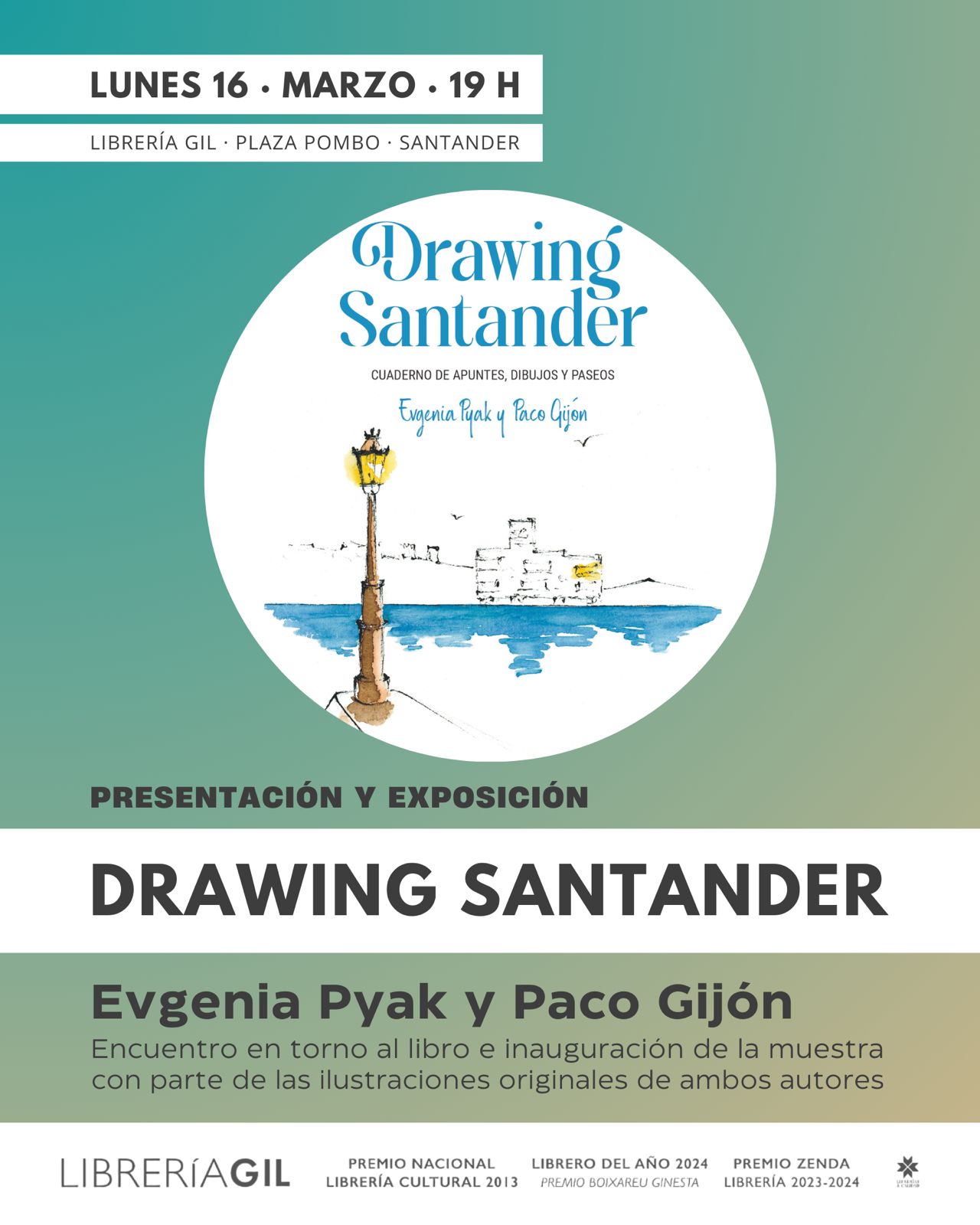 Presentación de «Drawing Santander» en Librería Gil