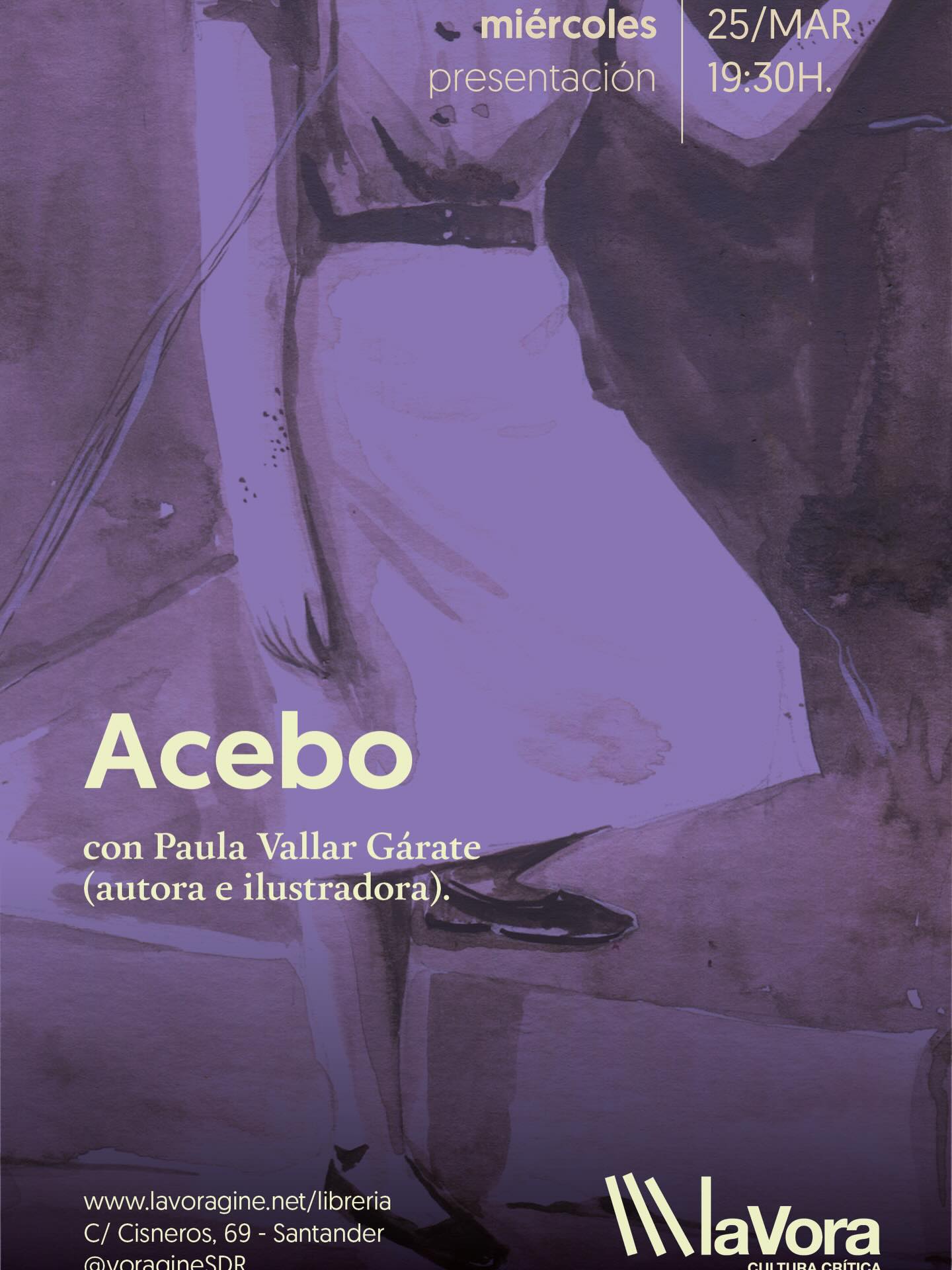 Presentación del álbum Acebo en Librería La Vorágine