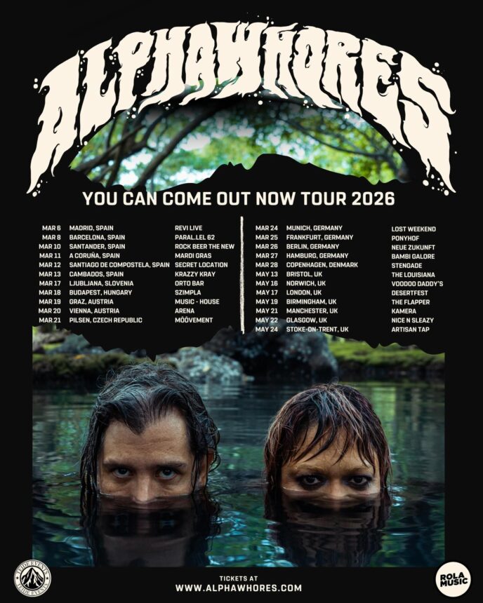 AlphaWhores. You can come out now Tour 2026 en Sala Rock Beer the New