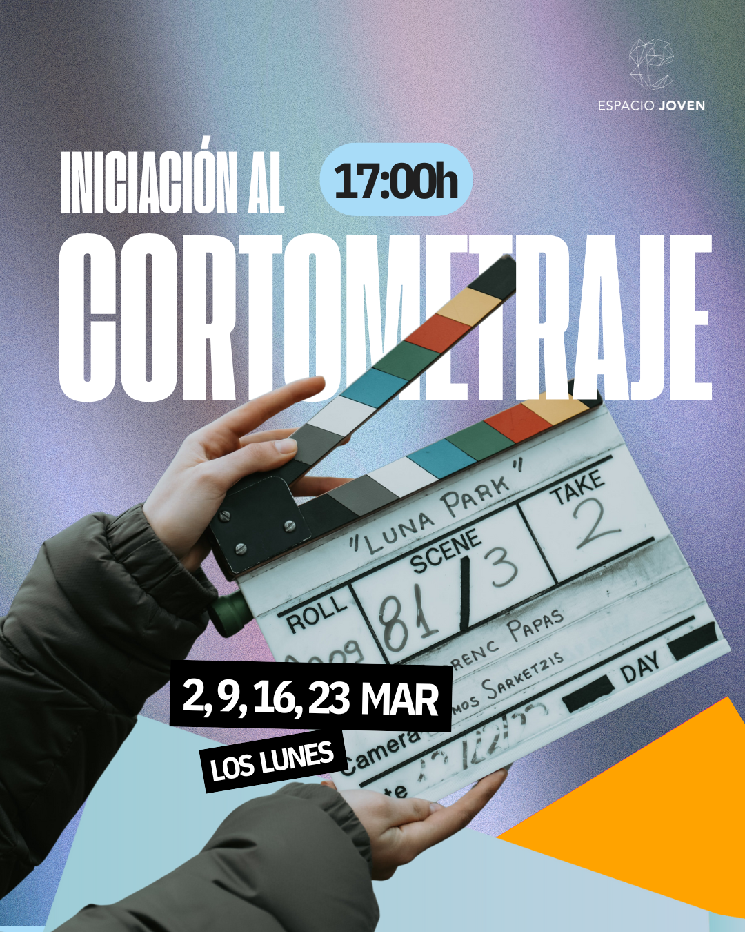 Taller de iniciación al cortometraje en Espacio Joven