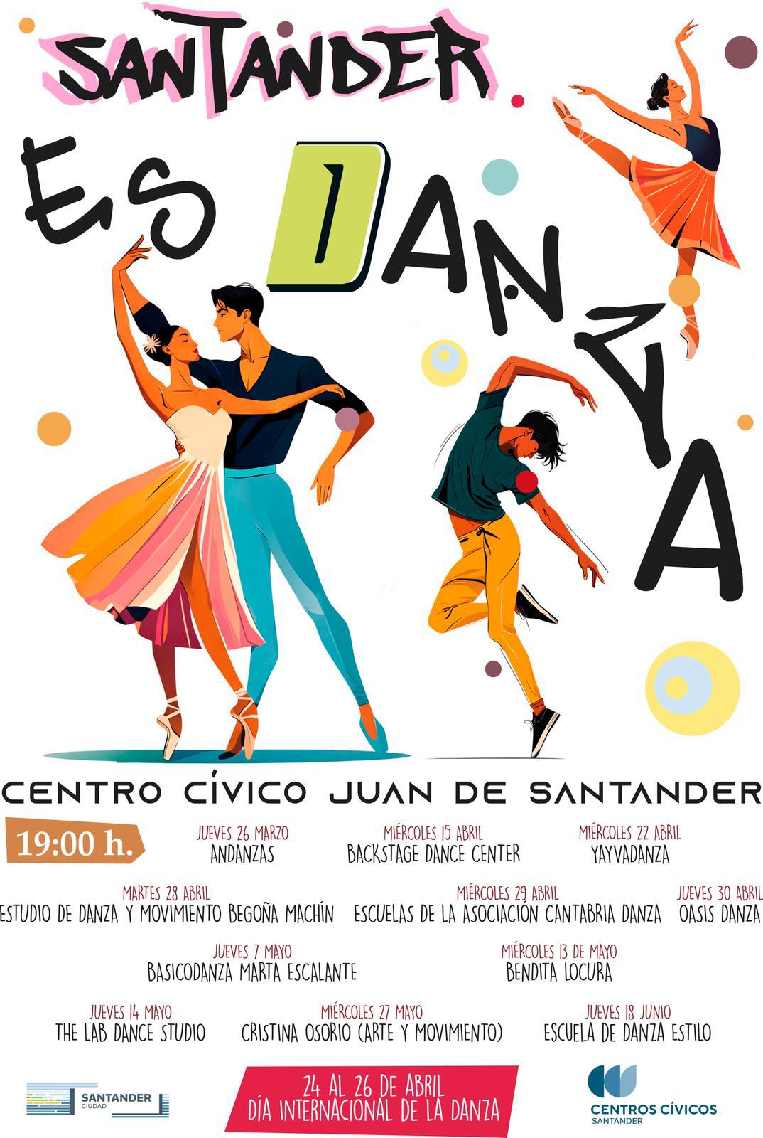 Santander es danza: escuela Andanzas en Centro Cívico Juan de Santander