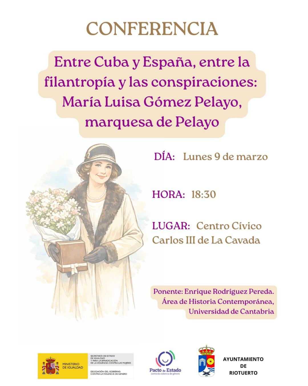 Entre Cuba y España, entre la filantropía y las conspiraciones: María Luisa Gómez Pelayo en Centro Cívico Carlos III de La Cavada