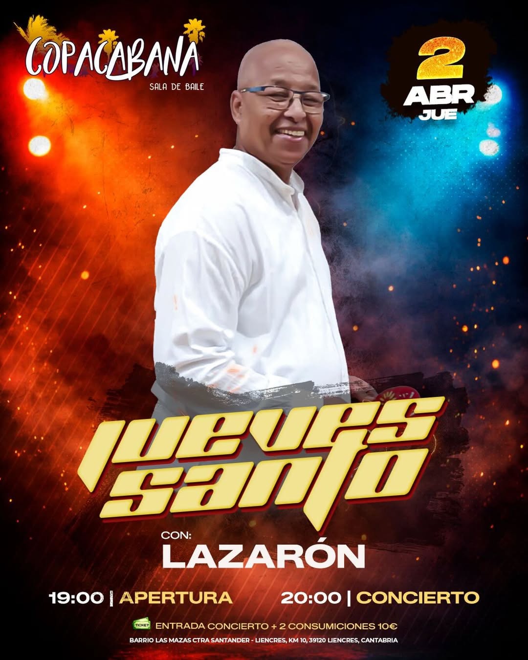 Concierto con Lazarón en Copacabana, Liencres