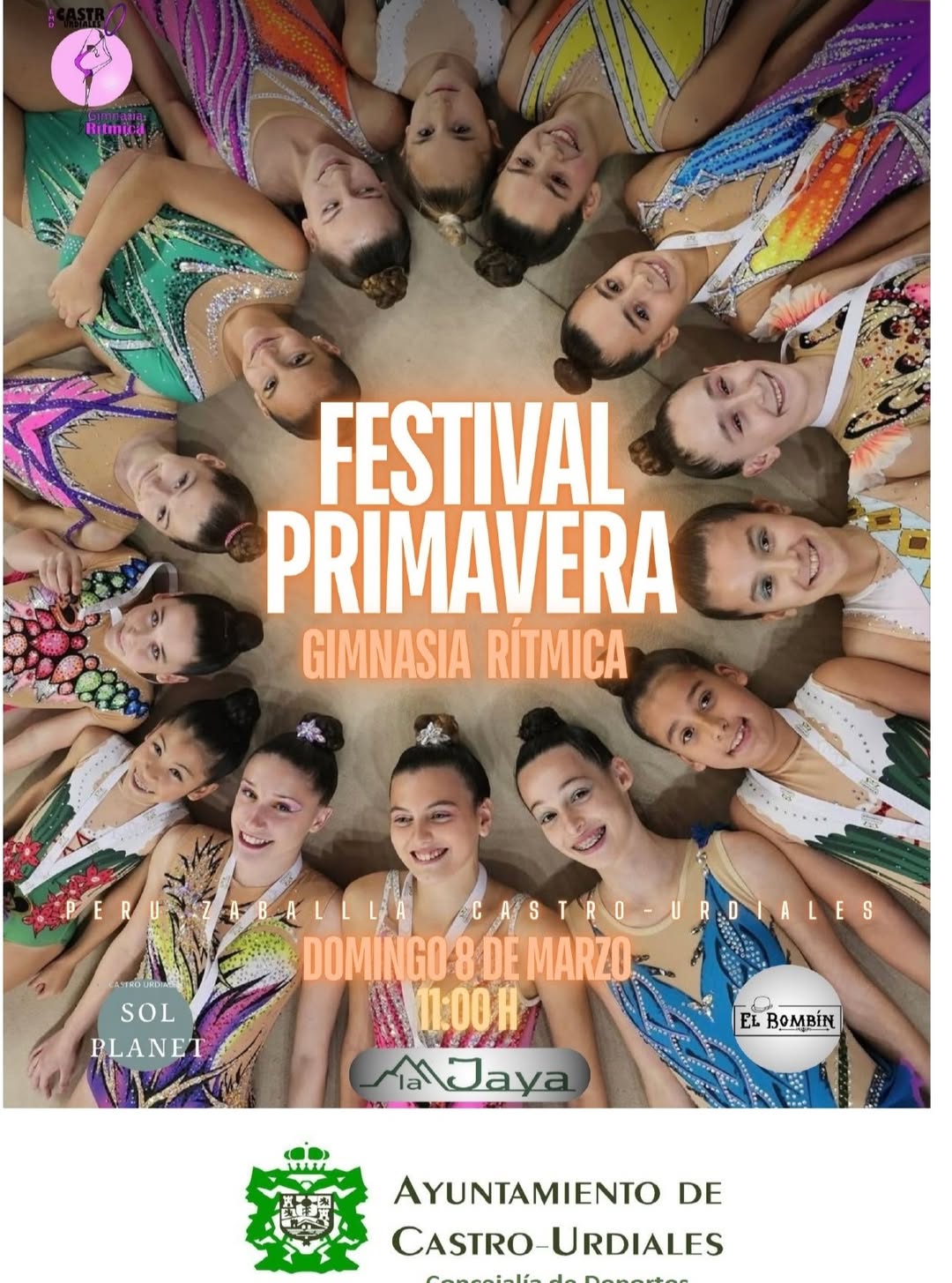 Festival de Primavera de Gimnasia Rítmica en Polideportivo Peru Zaballa, Castro Urdiales