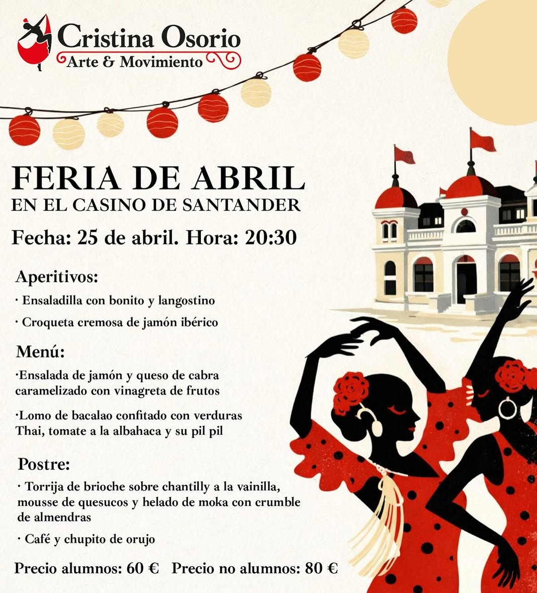 Feria de Abril en el Casino de Santander con Arte & Movimiento