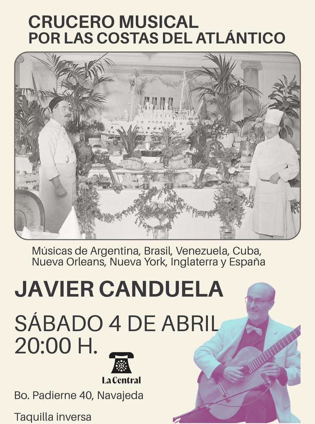 Concierto de Javier Canduela en La Central