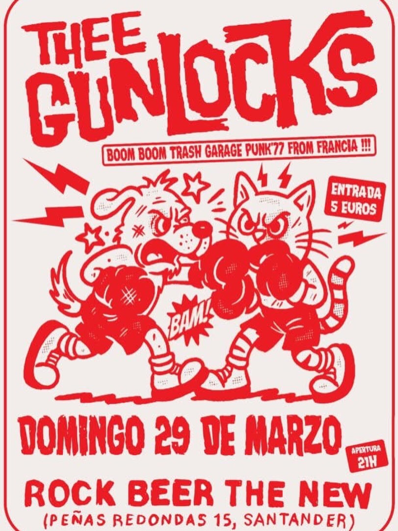 Concierto de Thee Gunlocks en Rock Beer The New