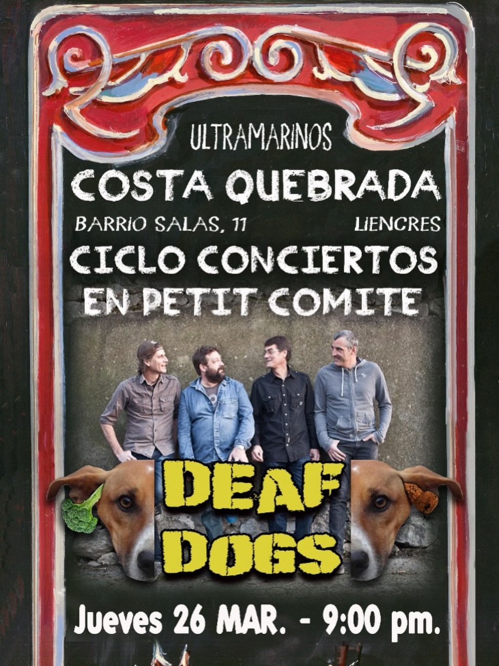 Concierto de Deaf Dogs en Ultramarinos Costa Quebrada