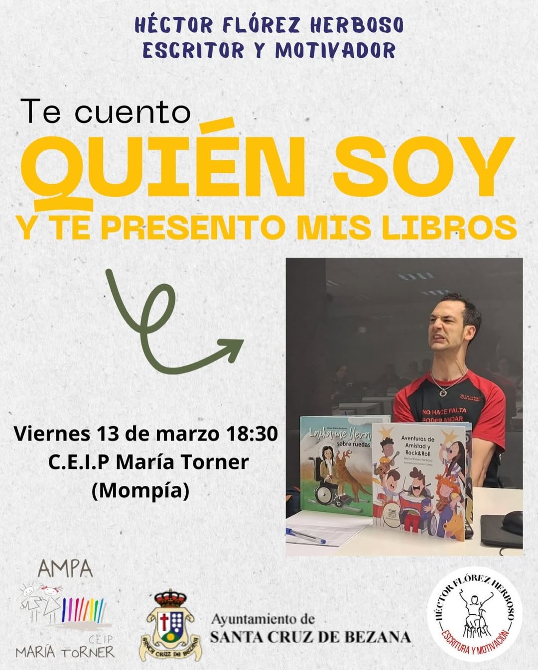 Inclusión y superación personal: Héctor Flórez Herboso en CEIP María Torner