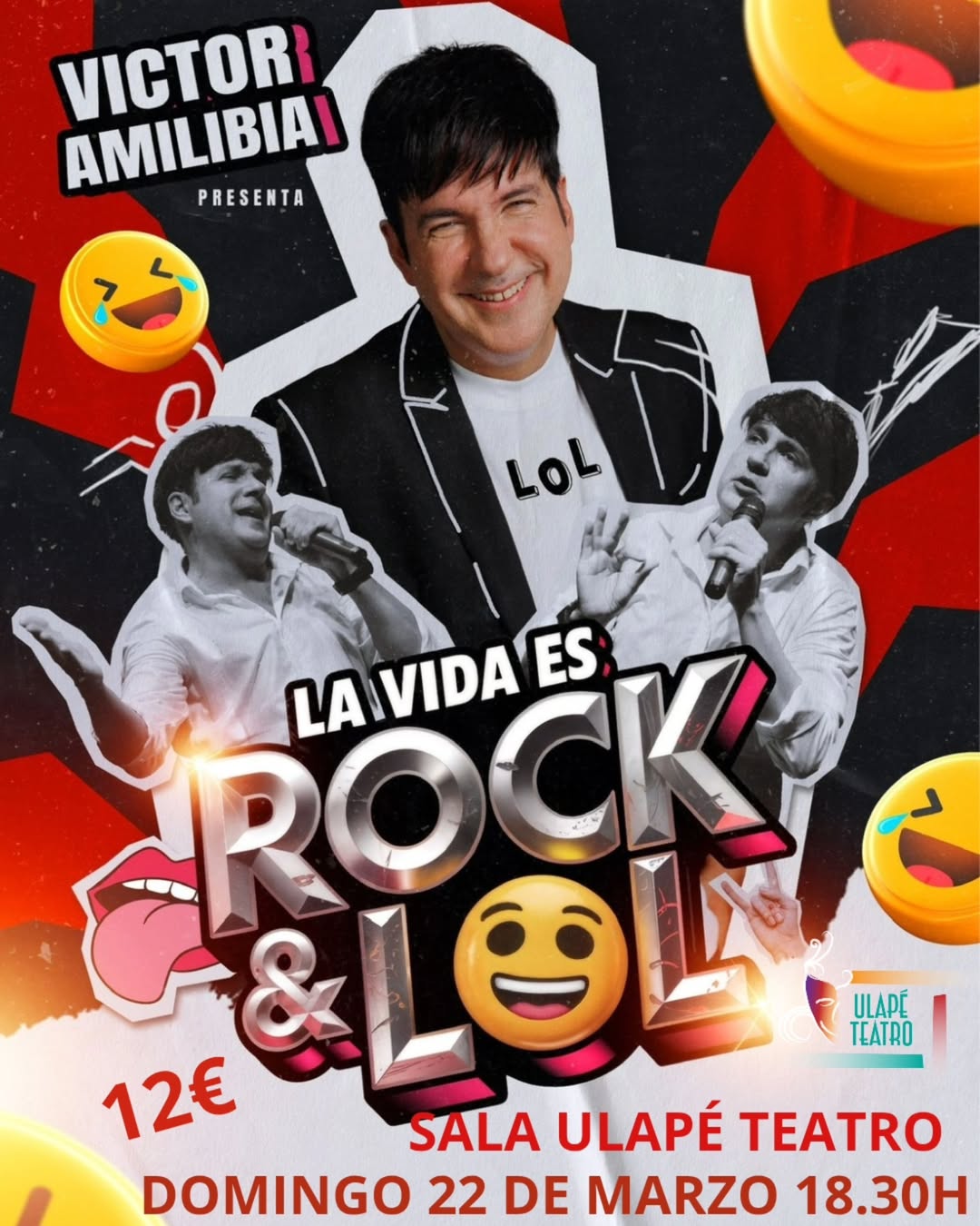 La Vida Es Rock & Lol — Victor Amilibia en Sala Ulapé Teatro