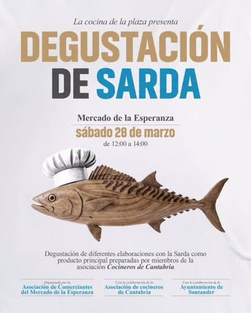 Degustación de sardaen Mercado de la Esperanza