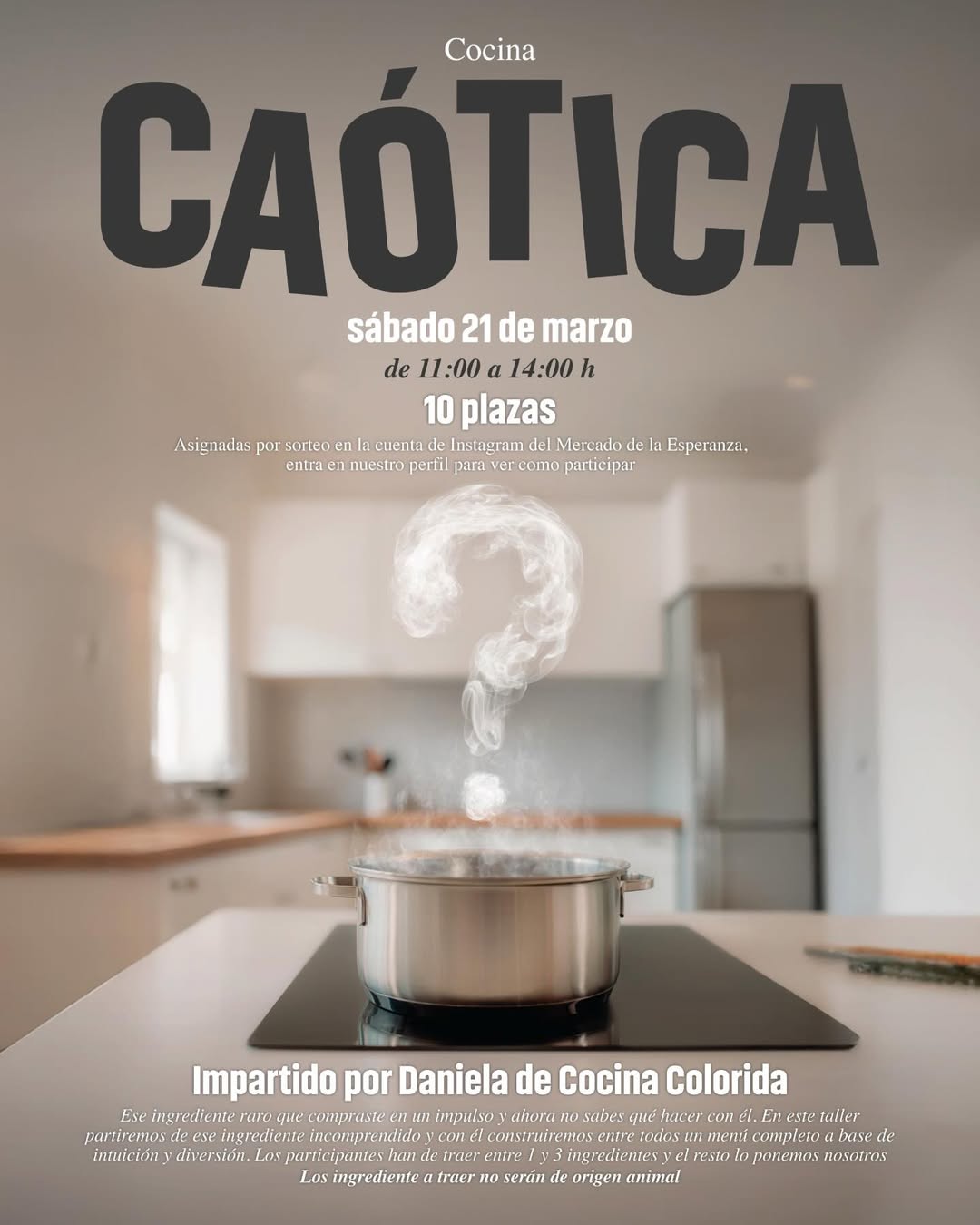 Taller de Cocina Caótica en Mercado de la Esperanza