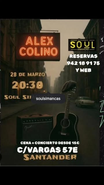Concierto de Alex Colino y Soul Simancas