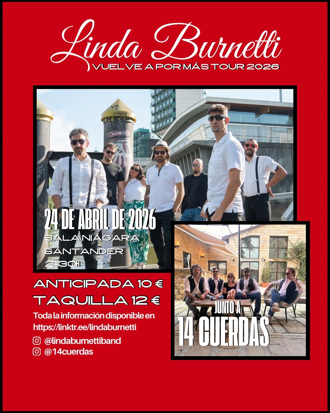 Linda Burnetti en directo en Sala Niagara