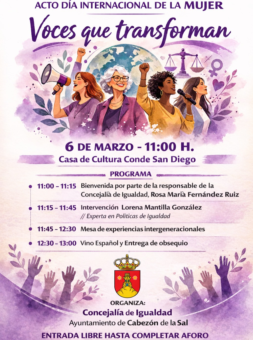 ACTO DÍA INTERNACIONAL DE LA MUJER | Voces que transforman