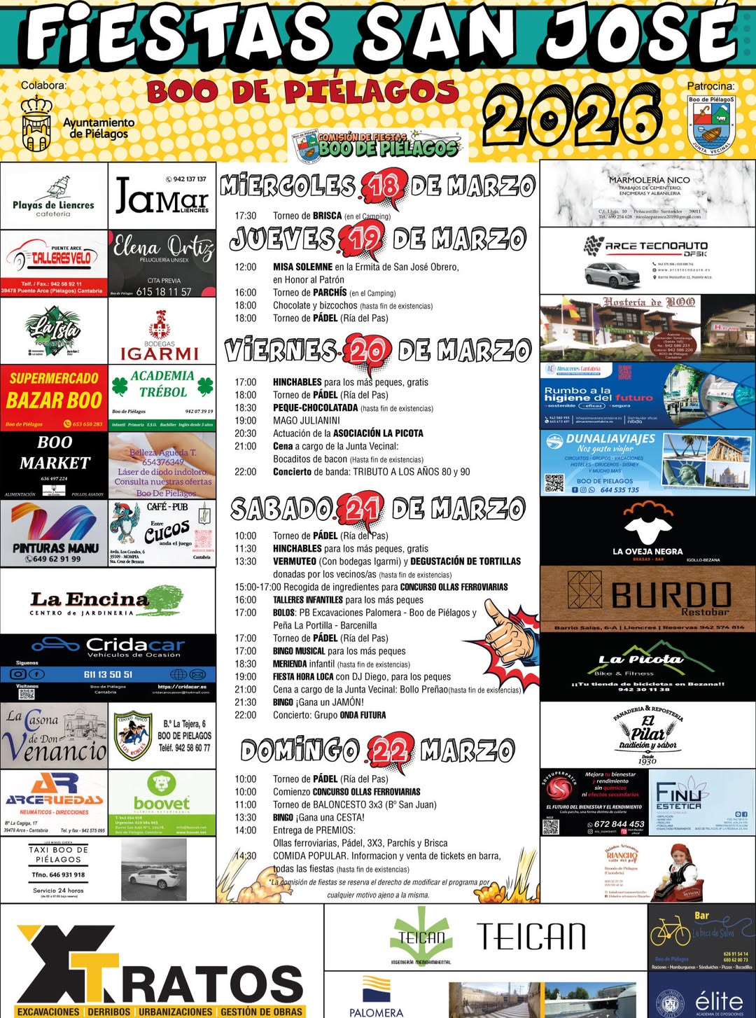 Fiestas de San José 2026 en Boo de Piélagos: programa completo