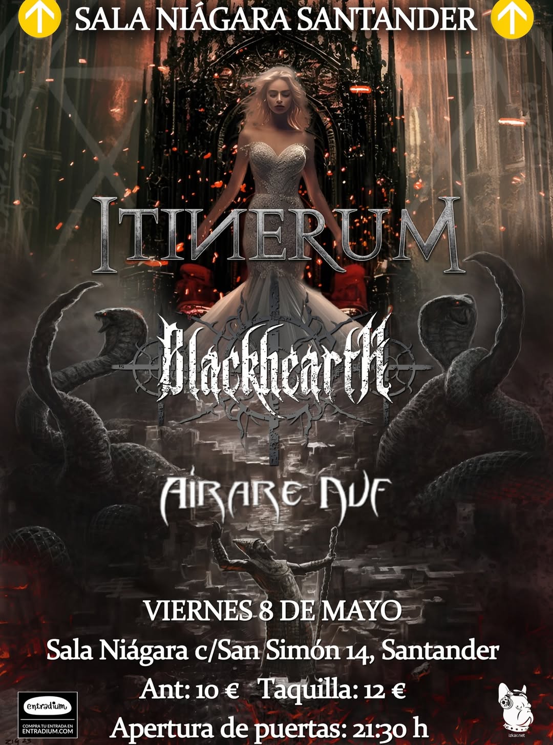Concierto ITINERUM + BLACKHEARTH + AIRARE NUF