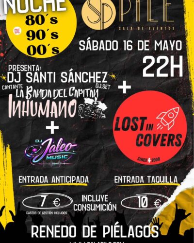 Noche 80’s, 90’s y 00’s