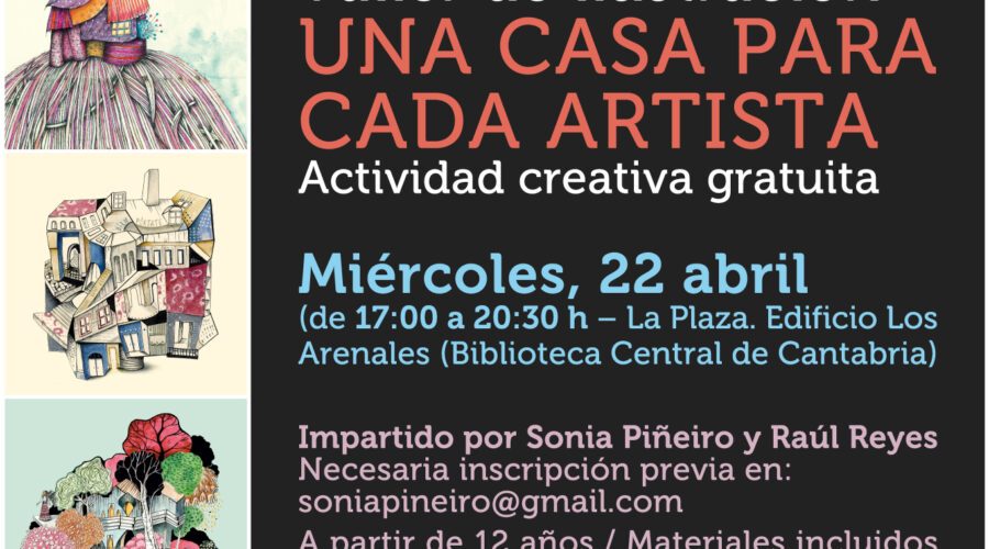 Taller creativo Una casa para cada artista en Biblioteca Central de Cantabria