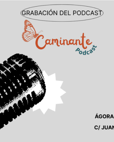Grabación en directo del podcast Caminante en Ágora Solidaria Cultura y Memoria Luis Toca