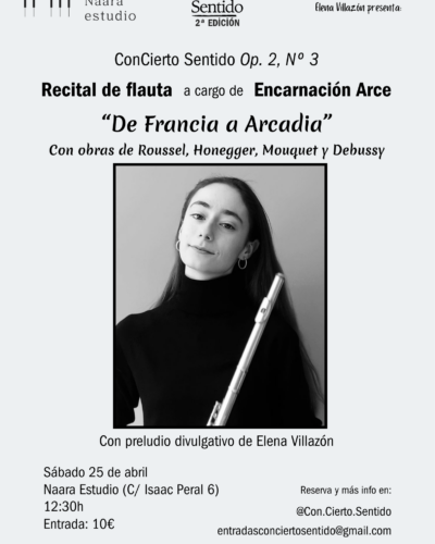 ConCierto Sentido: De Francia a Arcadia en Escuela de Piano Naara Estudio