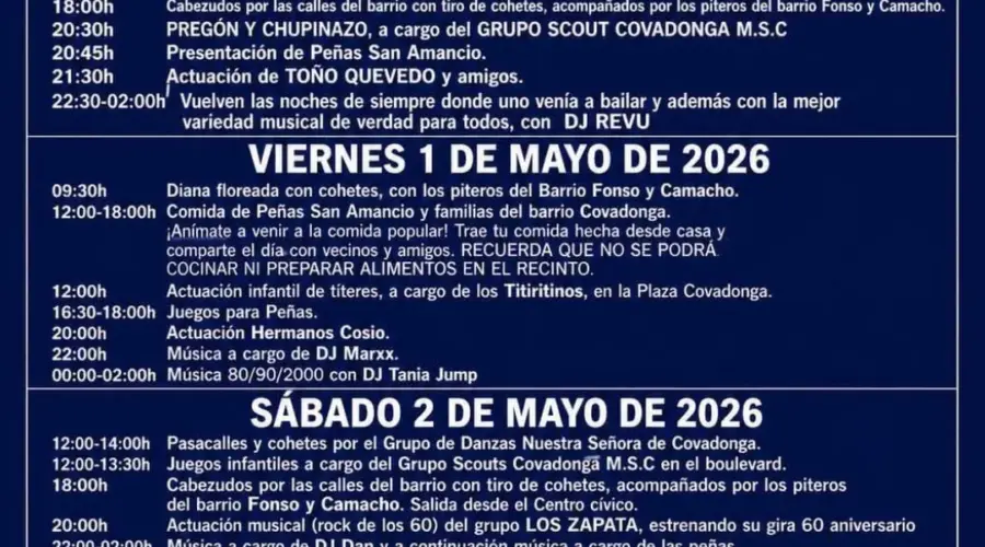 Fiestas de San Amancio en Barrio de Covadonga, Torrelavega