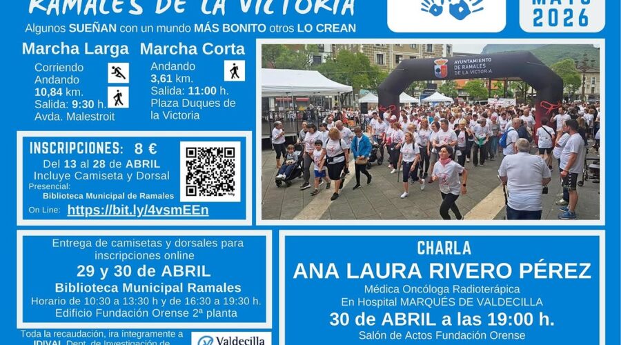 VII Marcha Solidaria contra el Cáncer en Biblioteca Municipal Ramales, Ramales de la Victoria