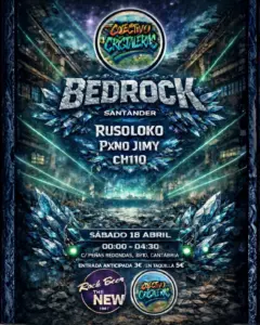 BEDROCK en Sala Rockbeer The New, Santander