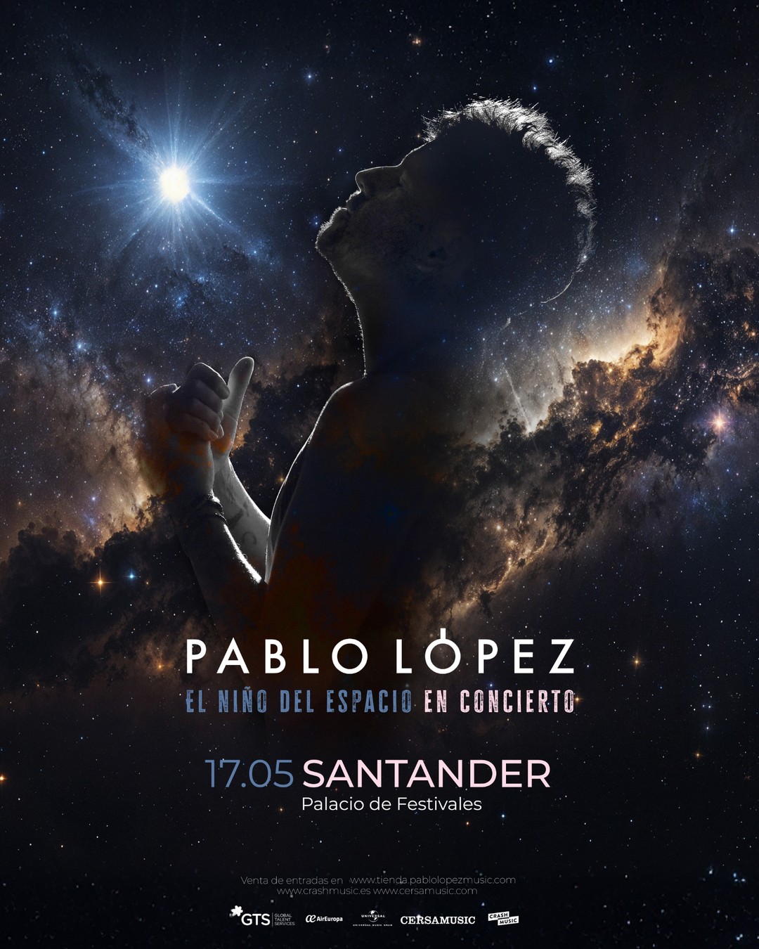 Pablo López en directo en Palacio de Festivales