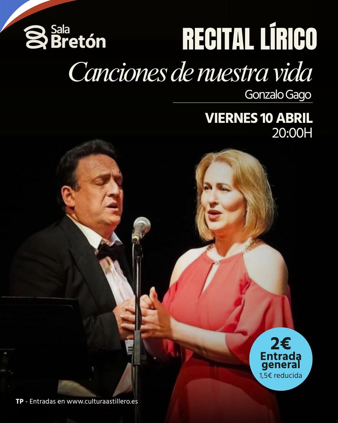 Recital lírico Canciones de nuestra vida en Sala Bretón