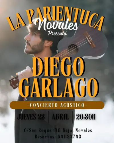 Concierto de Diego Garlago en La Parentuca, Novales