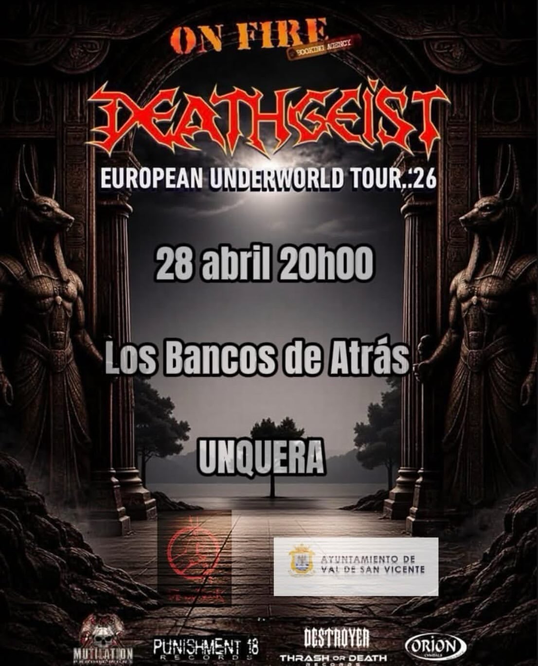 Deathgeist en directo en Los Bancos de Atrás