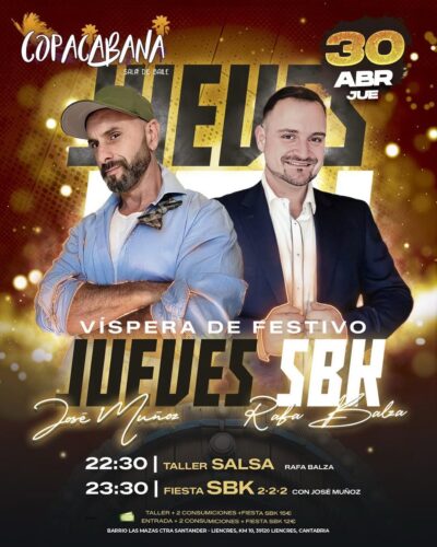 Fiesta SBK 222 en Copacabana Sala de Baile, Liencres