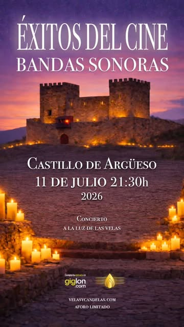 Concierto a la luz de las velas en el Castillo de Argüeso