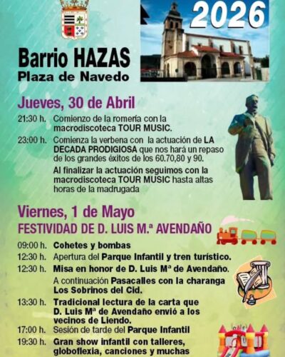 Fiesta del 1 de mayo en Liendo, en honor a Luis María de Avendaño