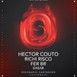 Syncio con  Hector Couto, Richi Risco y Fer BR en Escenario Santander