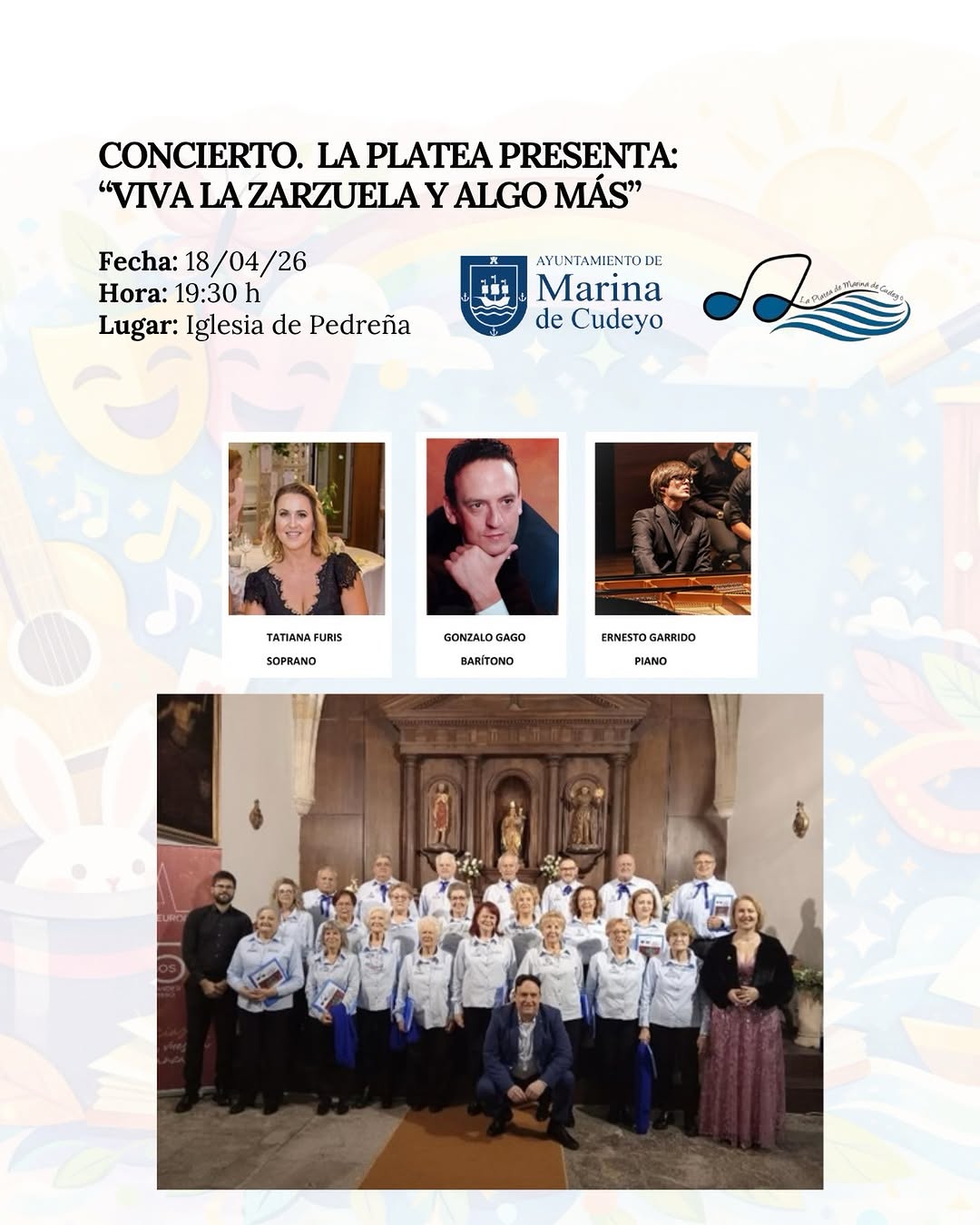 Concierto de La Platea en Iglesia de Pedreña
