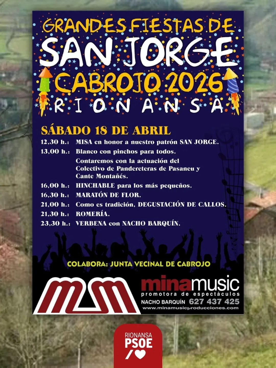 Grandes Fiestas de San Jorge en Cabrojo, Rionansa