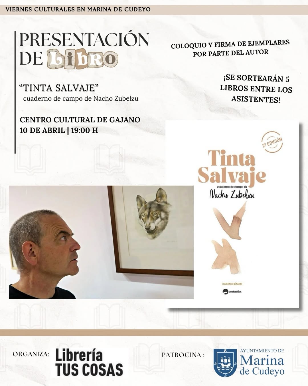 Presentación Tinta Salvaje en Centro Cultural de Gajano
