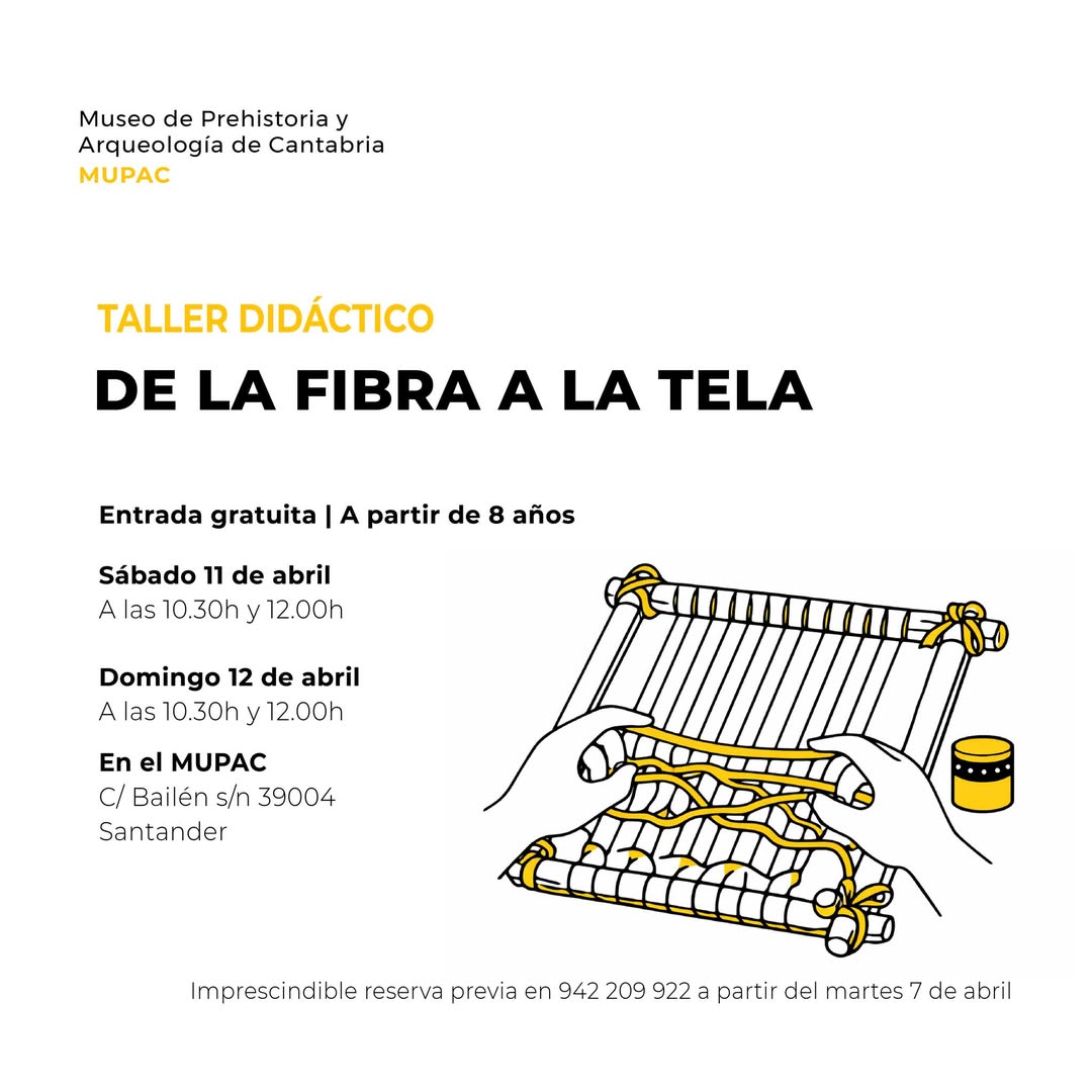 Taller De la fibra a la tela en MUPAC, Santander