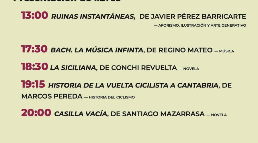 9ª Feria del Libro de Torrelavega en Avenida de España