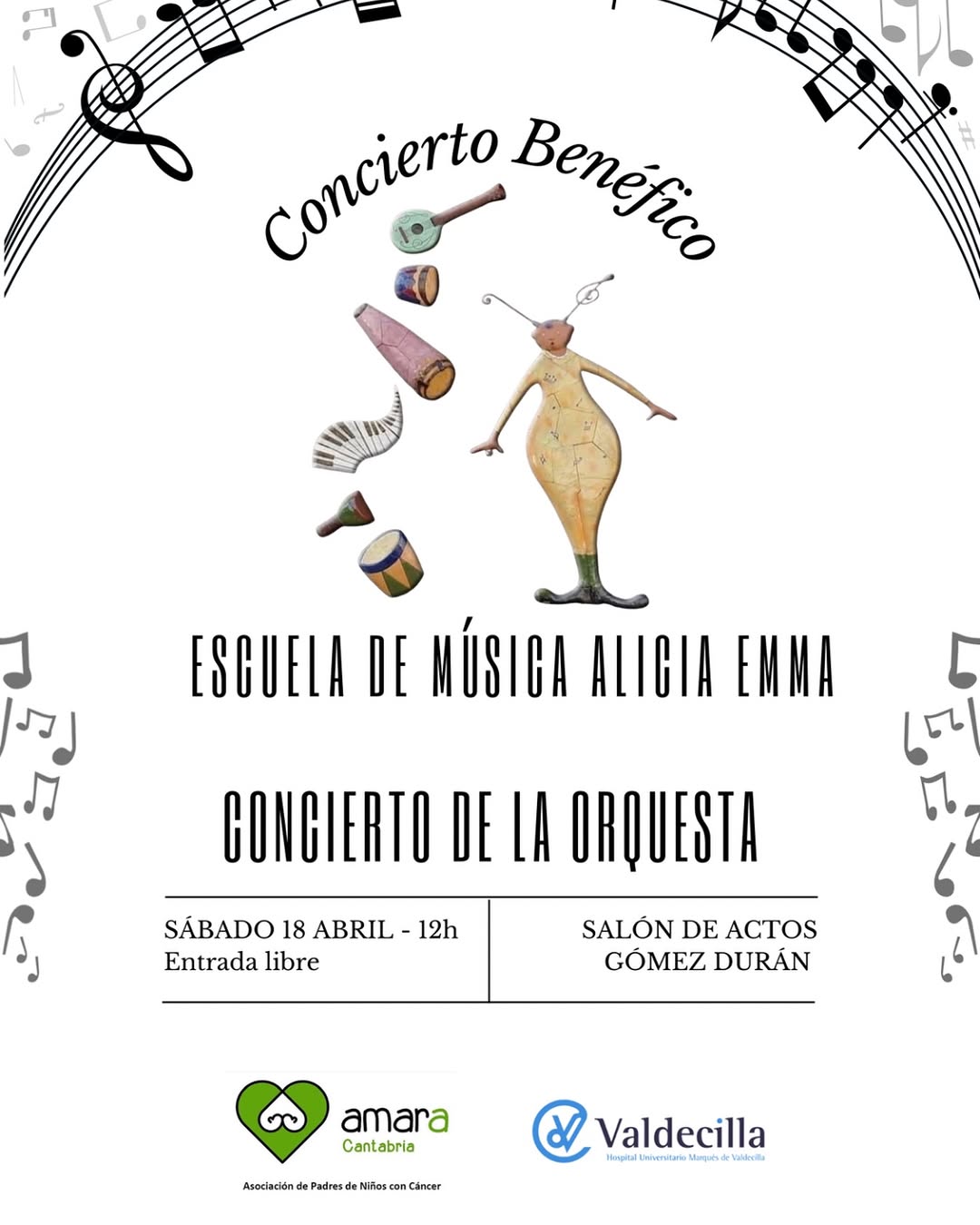 Concierto benéfico Orquesta Alicia Emma en Gómez Durán