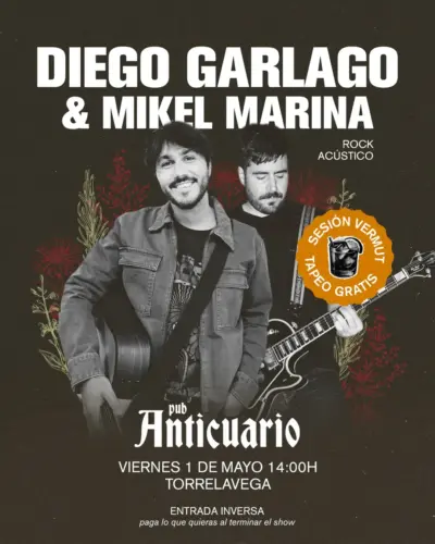 Diego Garlago & Mikel Marina en directo en Pub Anticuario