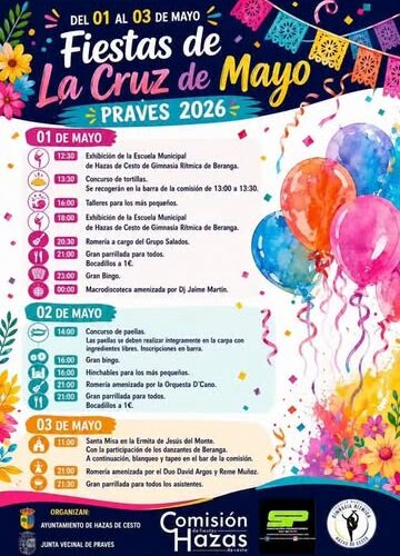 Fiestas de La Cruz de Mayo en Praves 2026