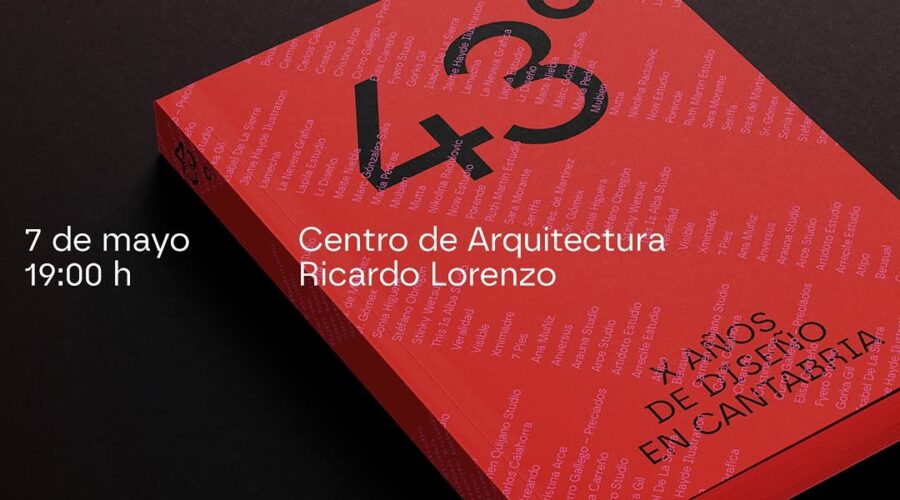 Presentación del libro 43. X años de diseño en Cantabria en Espacio Ricardo Lorenzo