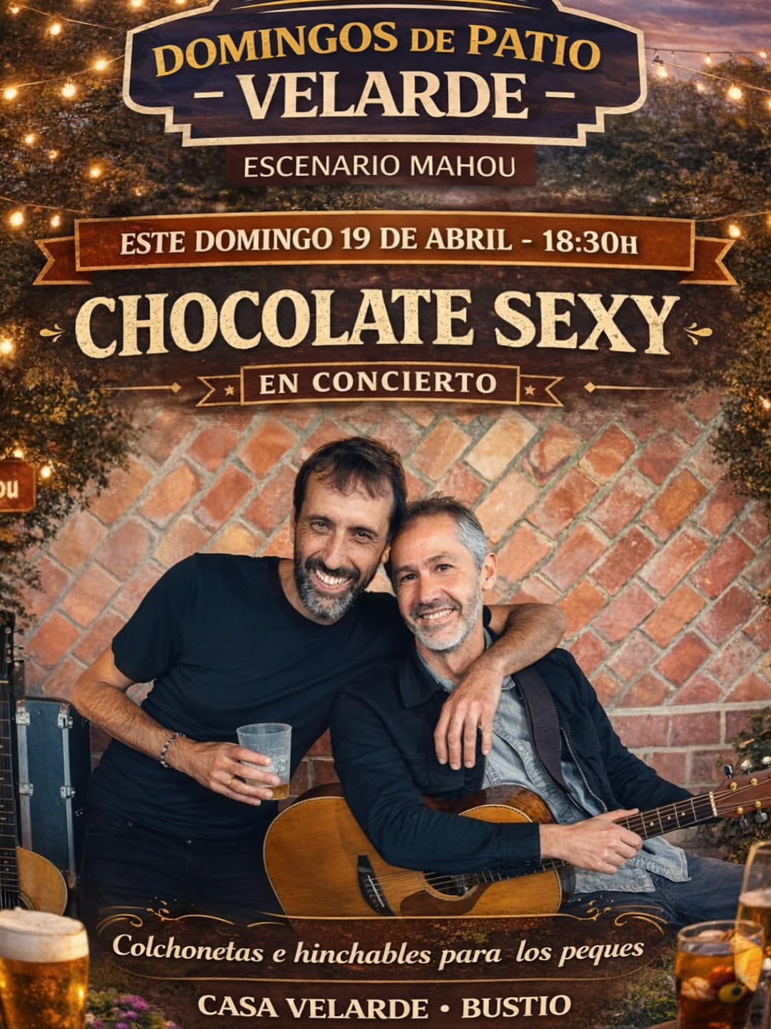 Chocolate Sexy en directo en Casa Velarde, Bustio