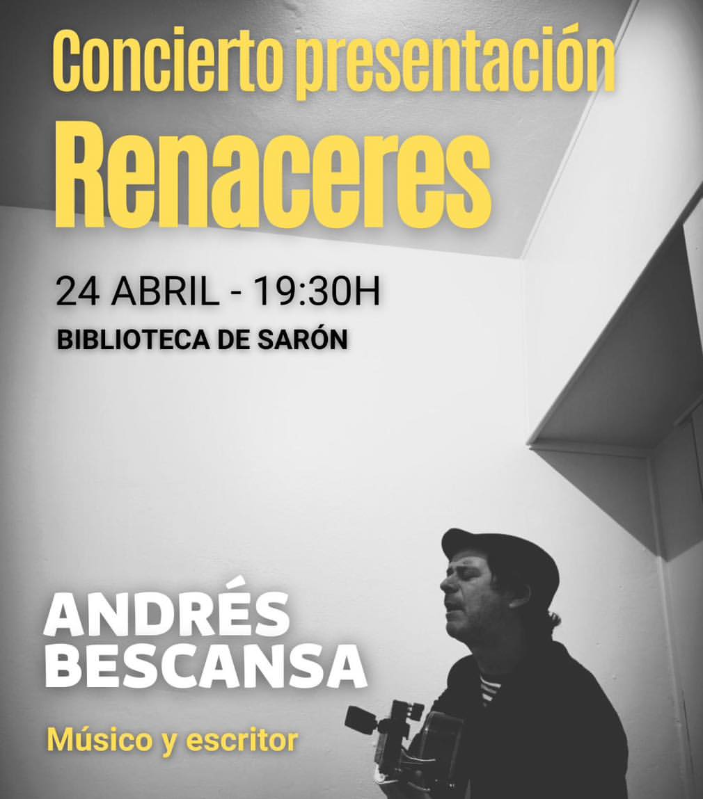 Concierto de Andrés Bescansa en Biblioteca de Saron