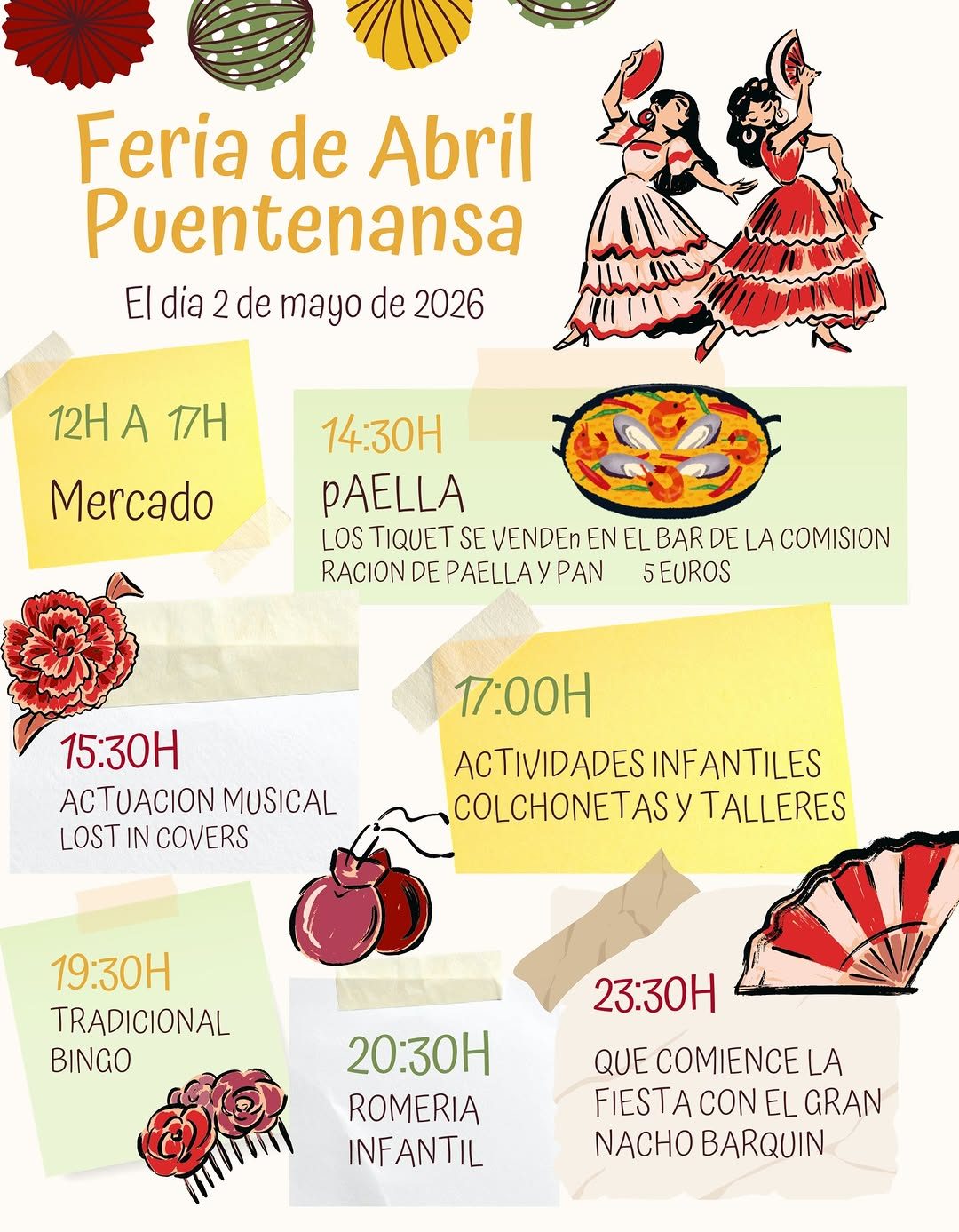 Feria de Abril en Plaza del Colegio, Puentenansa