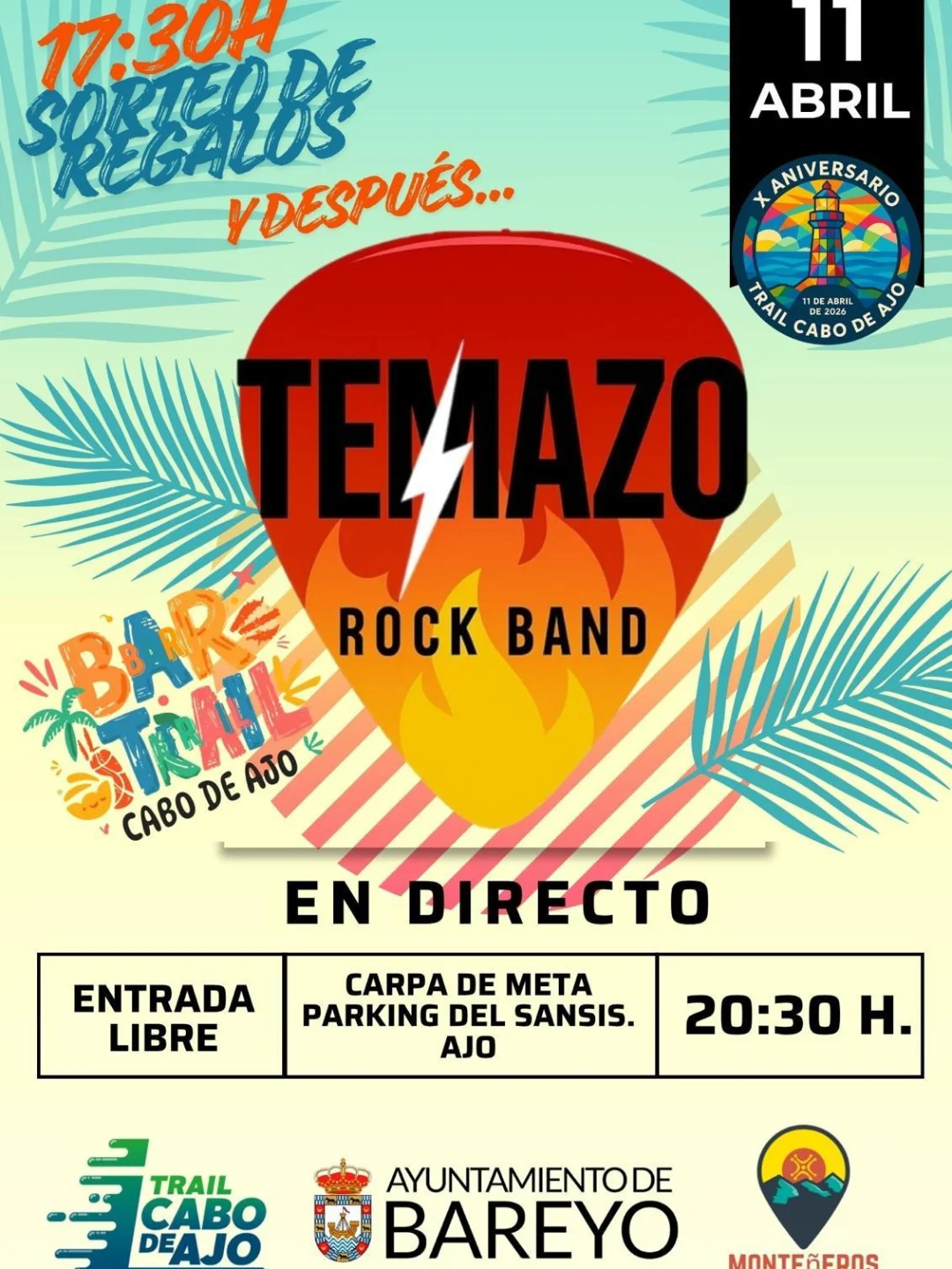 Tardeo para el Día del Trail en Carpa de Meta, Bareyo