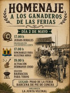 Homenaje a los Mayores y Ganaderos en Aula del coro, Bárcena de Pie de Concha